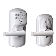 Schlage FE595CSV PLY 626 ELA keypad lever, satin chrome