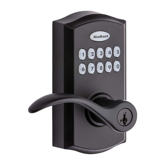 Kwikset SmartCode 955 Pembroke in Matte Black