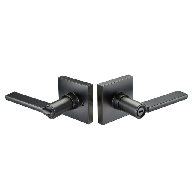 Yale Edge Seabrook Square Privacy Lever - Black