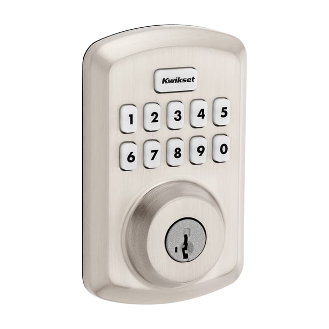 Kwikset Powerbolt 250 Transitional Electronic Deadbolt in Satin Nickel